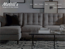 Tablet Screenshot of mcgillsfurniture.com
